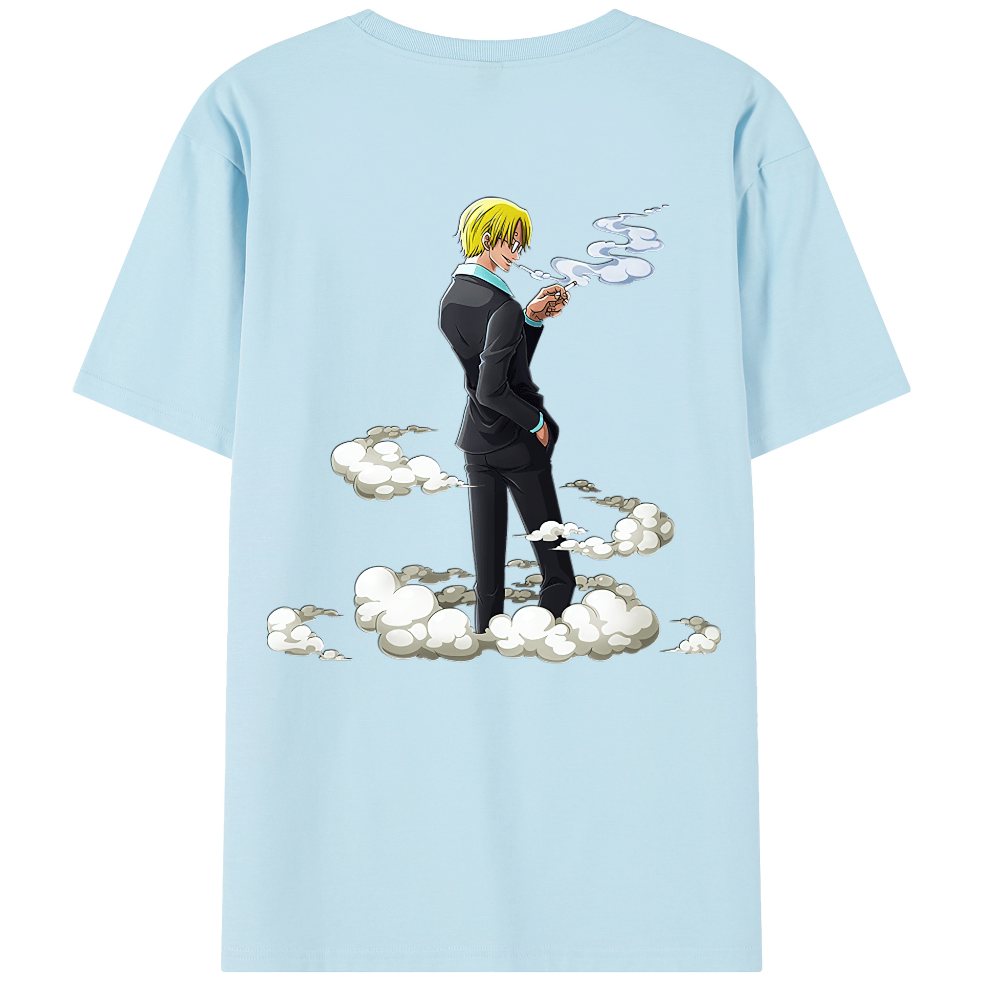 ワンピース サンジ ONE PIECE Sanji 綿100％半袖Tシャツ（背面プリント）